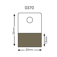 Kopkaart 22x32 mm rond gat vel 1008stuks - thumbnail