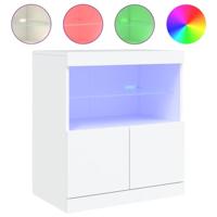 Dressoir met LED-verlichting 60x37x67 cm wit - thumbnail
