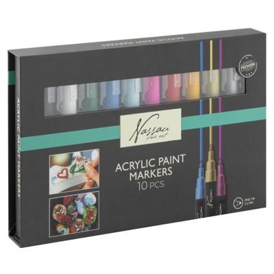 Acrylic stiften - 10 stuks