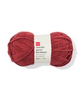 HEMA Chenille garen100g 110m bordeaux - thumbnail