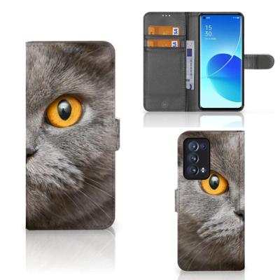 Telefoonhoesje | Met pasjeshouder | OPPO Reno 6 Pro Plus 5G Britse Korthaar Telefoonhoesje | Met pasjeshouder | OPPO Reno 6 Pro Plus 5G Britse Korthaar