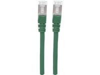Intellinet 740968 RJ45 Netwerkkabel, patchkabel CAT 6A S/FTP 5.00 m Groen Folie afscherming, Afscherming gevlochten, Afgeschermd, Halogeenvrij 1 stuk(s) - thumbnail