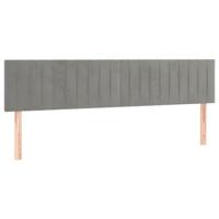Bedframe zonder matras 120x190 cm fluweel lichtgrijs - thumbnail