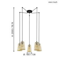 Eglo Houten hanglampClaverdon spider - 43255 - thumbnail