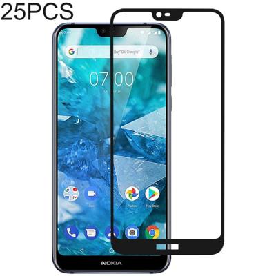 25 stuks volledige lijm volledige cover Screen Protector gehard glas film voor Nokia 7 1