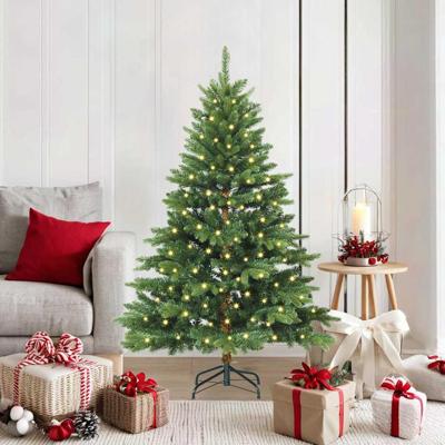 Kunstkerstboom met 150 LED met standaard Groen 150 cm PE en PVC