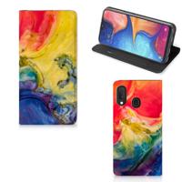 Bookcase Samsung Galaxy A20e Watercolor Dark - thumbnail