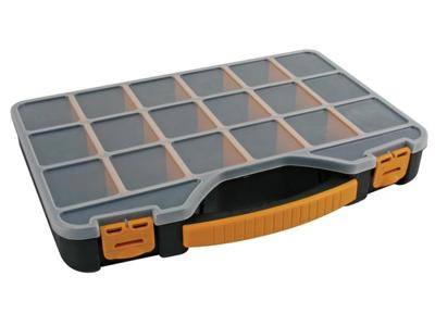 Velleman OMR13 Assortimentsdoos (l x b x h) 326 x 257 x 48 mm Aantal vakken: 18 Box Inhoud 1 stuk(s)