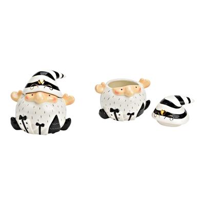 Witte keramische Nikolausdoos (B/H/D) 17x16x14 cm