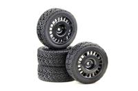 Absima 1/10 Wheel Set "Rally Winded Design" black (4) - thumbnail