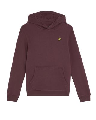 Lyle & Scott winter hoodie jongens - rood - brush