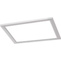 LED Plafondlamp - Plafondverlichting - Trion Povino - 15W - Warm Wit 3000K - Dimbaar - Vierkant - Mat Nikkel - Aluminium - thumbnail