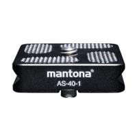 Mantona AS-40-1 Snelwisselplaat Schroefdraad (buiten)=1/4 - thumbnail