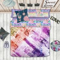 Dekbedovertrek set Lois JASON P. Mauve Bed van 90 3 Onderdelen - thumbnail