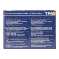 TFA Dostmann 60.2538.02 Wekker Zendergestuurd Wit, Groen Alarmtijden 2 Trilalarm, Extra luid wekgeluid, Groot display - thumbnail