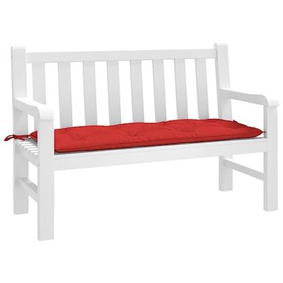 VidaXL Tuinbankkussen 120x50x7 cm oxford stof rood VidaXL Tuinbankkussen 120x50x7 cm oxford stof rood