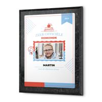 Oorkonde juf Juf / Meester bedrukken - thumbnail