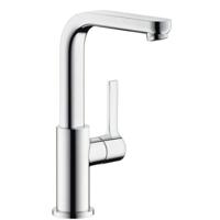 Hansgrohe Metris S wastafelkraan met hoge draaibare uitloop met klikwaste chroom 31161000 - thumbnail