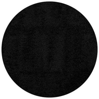 VidaXL Vloerkleed pamplona shaggy hoogpolig modern ø 280 cm zwart