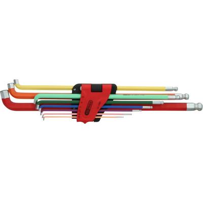 KS Tools 1514560 Inbus Haakse schroevendraaierset 1.5 mm, 2 mm, 2.5 mm, 3 mm, 4 mm, 5 mm, 6 mm, 8 mm, 10 mm 9-delig