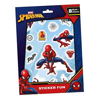 Undercover Sticker fun marvel spiderman, 8 vellen