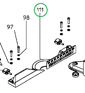 Metabo Accessoires 316055990 | Geleider Compleet voor KGS 216 M | Voor het nieuwe model - 316055990