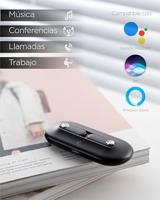 KSIX Leaf Draadloze hoofdtelefoon met geïntegreerde microfoon, multifunctionele touch-bediening en spraakbediening, Bluetooth 5.0 en oplaadbox, zwart - thumbnail