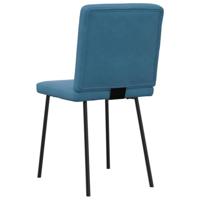 Eetkamerstoelen 2 st fluweel blauw - thumbnail