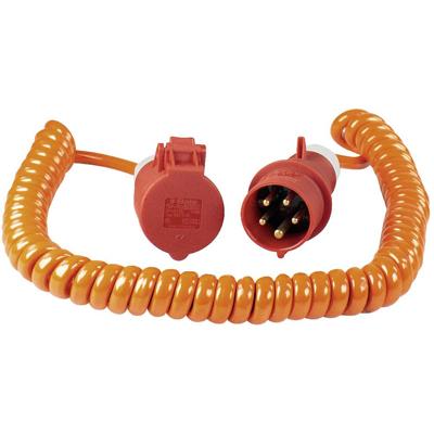 AS Schwabe 70416 Stroom Verlengkabel 16 A Oranje, Rood 5.00 m H07BQ-F 5G 1,5 mm² Spiraalkabel AS Schwabe 70416 Stroom Verlengkabel 16 A Oranje, Rood 5.00 m H07BQ-F 5G 1,5 mm² Spiraalkabel
