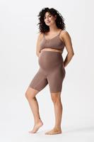 Noppies Niru Naadloze Sensil Zwangerschapsshort Hoog Lange Pijp Deep Taupe - thumbnail