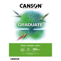 Tekenpapier canson graduate 160gr a4 helderwit | 5 stuks - thumbnail