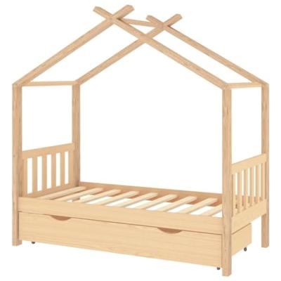 Kinderbedframe met lade massief grenenhout 80x160 cm Kinderbedframe met lade massief grenenhout 80x160 cm