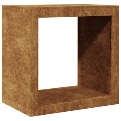 VidaXL Brandhoutrek 60x40x60 cm weervast staal VidaXL Brandhoutrek 60x40x60 cm weervast staal