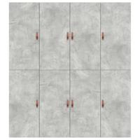 Bedframe met opslag Betongrijs 200 x 180 x 31.5 cm Bewerkt hout - thumbnail