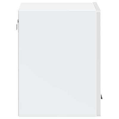 Keukenwandkast Porto bewerkt hout hoogglans wit