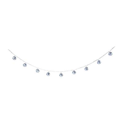Lichtslinger met discoballen - 10 LED - 165 cm