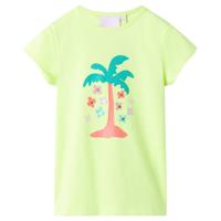 VidaXL Kindershirt 116 fluorescerend geel - thumbnail