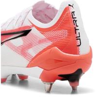 PUMA Ultra 5 Ultimate IJzeren-Nop Voetbalschoenen (SG) Wit Zwart Rood - thumbnail