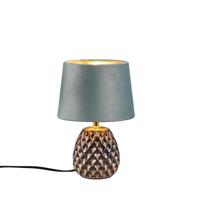 LED Tafellamp - Trion Aroniz - E14 Fitting - Rond - Groen - Keramiek - thumbnail