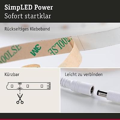 Paulmann SimpLED 78957 LED-strip complete set Met connector (male) 24 V 5 m Warmwit 1 stuk(s)
