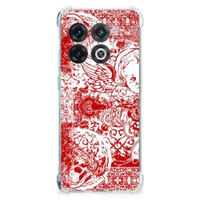 Extreme Case OnePlus 10 Pro Angel Skull Rood Extreme Case OnePlus 10 Pro Angel Skull Rood