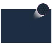 Zwembadfolie solar drijvend 600x400 cm PE zwart en blauw - thumbnail
