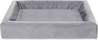 BIA BED ROYAL FLUWEEL OVERTREK HONDENMAND GRIJS BIA-70 85X70X15 CM - thumbnail