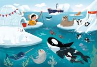 Clementoni legpuzzel super color life at sea, 2x60st. - thumbnail