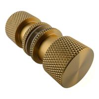 BRAUER Handgreep enkelpunts model B Carving tbv glazen deuren PVD goud geborsteld - thumbnail