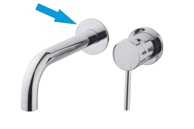 Wiesbaden Caral losse rozet tbv inbouw uitloopgedeelte chroom