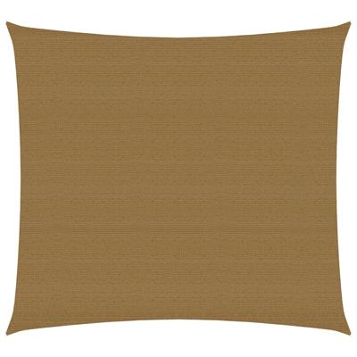 VidaXL Zonnezeil 160 g/m² 7x7 m hdpe taupe