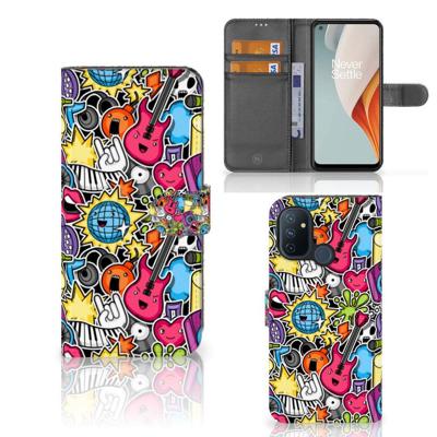 OnePlus Nord N100 | Wallet Case | met Pasjes | Punk Rock