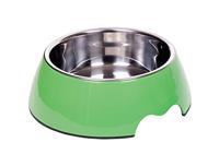 Nobby Melamine/RVS Hondenschaal, 22 x 7,5 cm, Groen - thumbnail