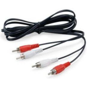 Equip 147094 audio kabel 2,5 m 2 x RCA Zwart